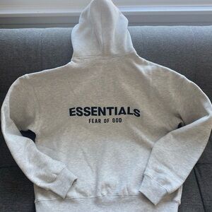 Fear of God Essentials Gray Hoodie